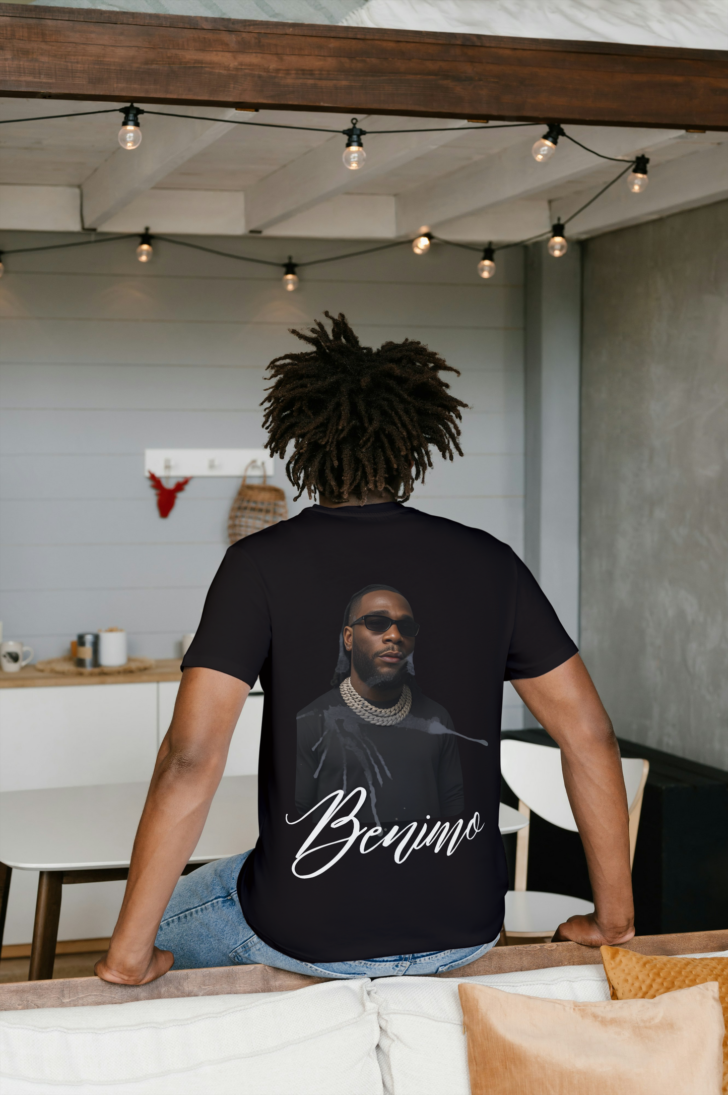 חולצת טי שרט אוברסייז Burnaboy